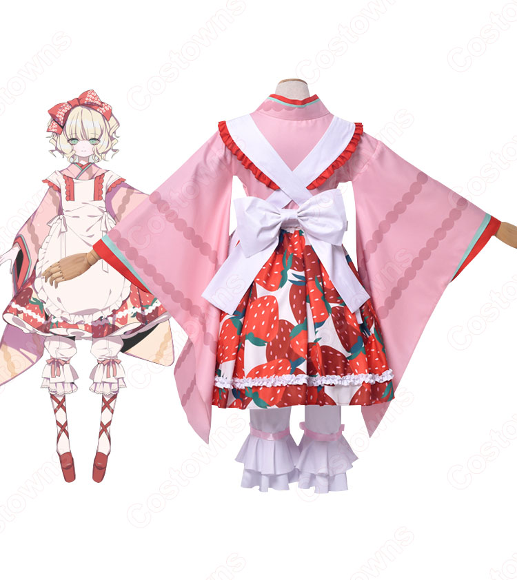 ローゼンメイデン 雛苺(ひないちご) 15周年 大正浪漫風 コスプレ衣装 『誕生15周年・ローゼンメイデン0-ゼロ-展』 かわいい メイド服 cosplay 仮装 変装-3