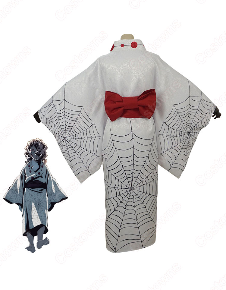 鬼滅 蜘蛛鬼 累(るい) コスプレ衣装 『鬼滅の刃』(きめつのやいば) 十二鬼月 下弦の伍 累 和服 cosplay 仮装 変装-4