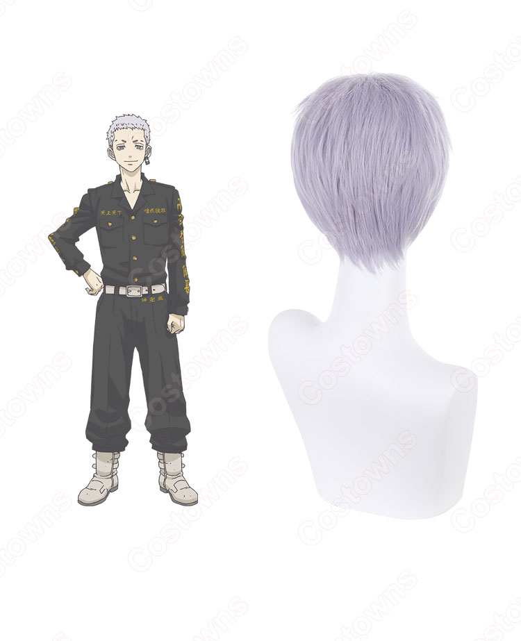 東リベ 弐番隊 三ツ谷隆（みつやたかし） コスプレウィッグ 『東京卍リベンジャーズ』（とうきょうリベンジャーズ） 耐熱かつら cosplay wig 通販-4