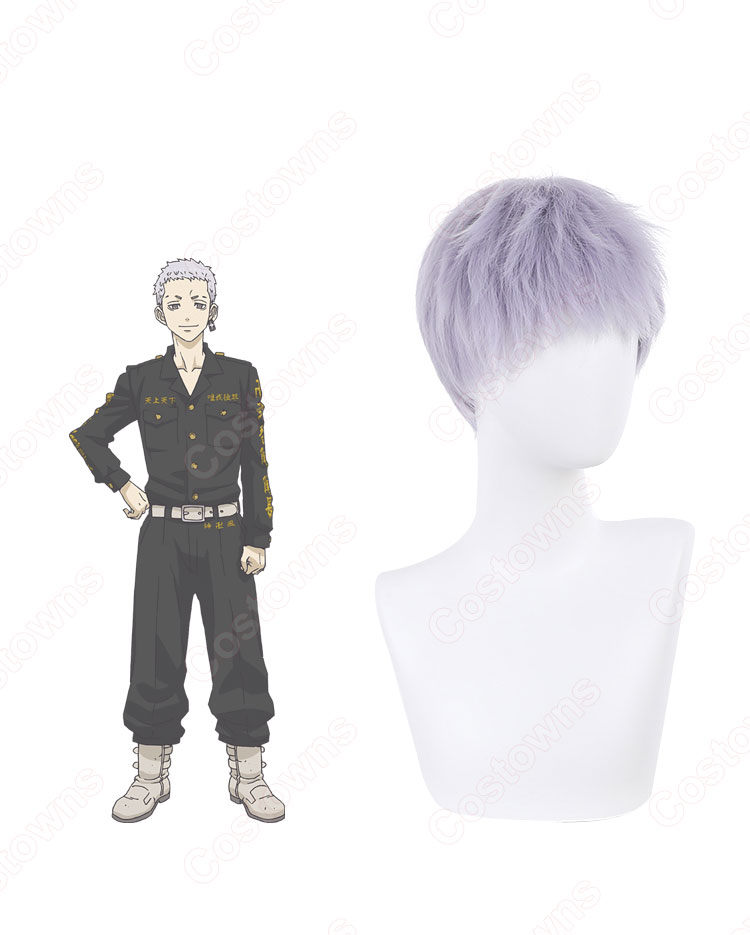 東リベ 弐番隊 三ツ谷隆（みつやたかし） コスプレウィッグ 『東京卍リベンジャーズ』（とうきょうリベンジャーズ） 耐熱かつら cosplay wig 通販-1