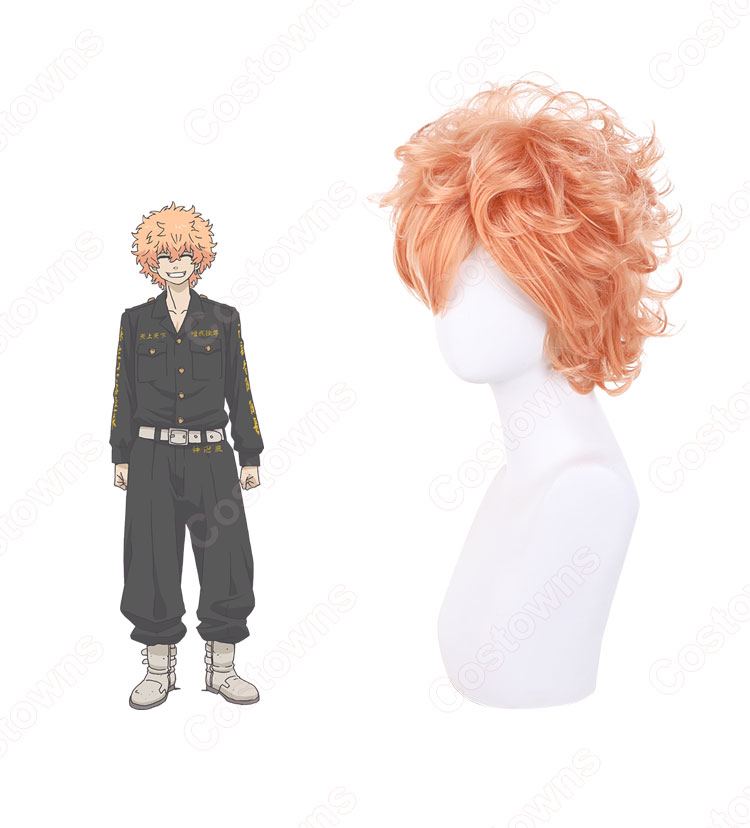東リベ 河田ナホヤ(かわたナホヤ) オレンジ コスプレウィッグ 『東京卍リベンジャーズ』 耐熱かつら cosplay wig 通販-3