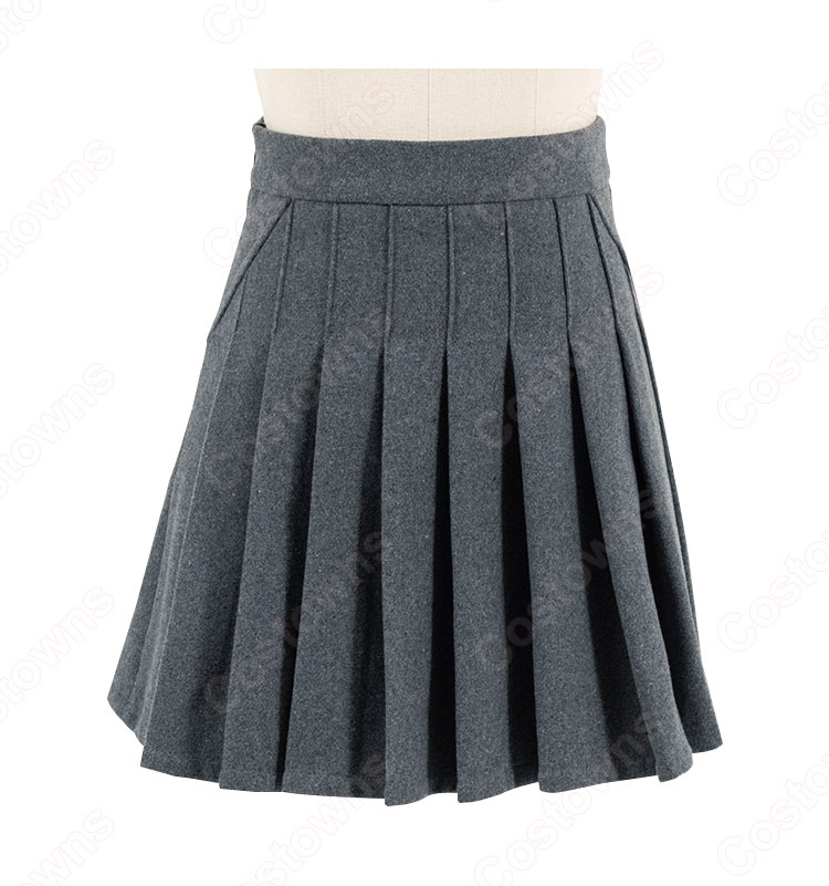 JISOO(ジス) 重ね着風 演出服 Knowing Bros 学園風 おしゃれ 衣装『BLACKPINK』ステージ衣装 韓国 アイドル 衣装 可愛い 仮装 団体服 人気 韓流グッズ 着痩せ 白シャツ プリーツスカート 2点セット-13