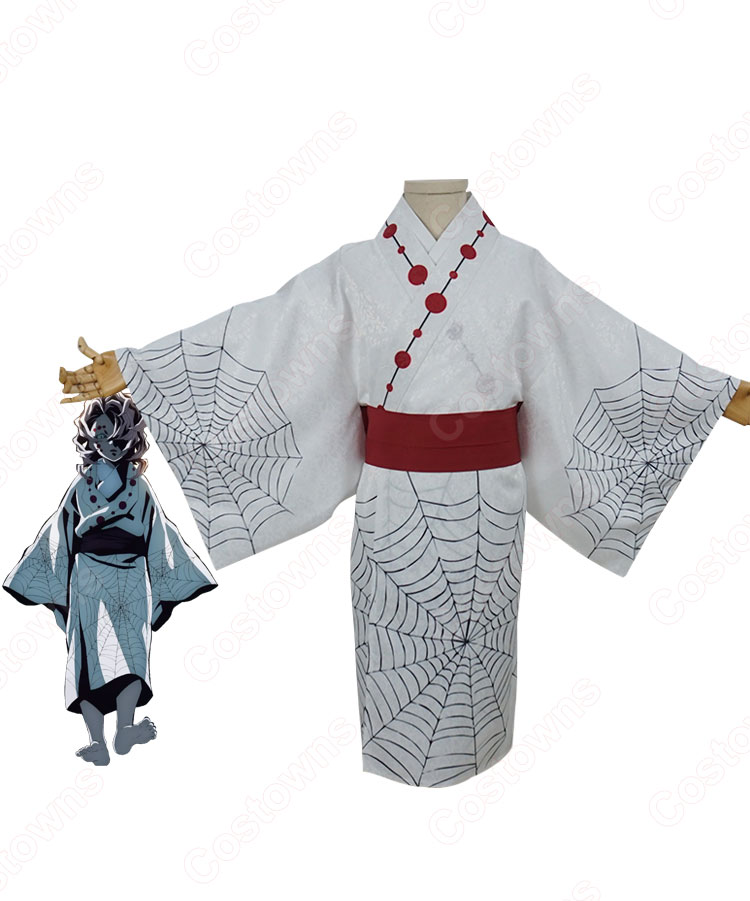 鬼滅 蜘蛛鬼 累(るい) 子供用 コスプレ衣装 『鬼滅の刃』(きめつのやいば) 下弦の伍 cosplay 仮装 変装-1