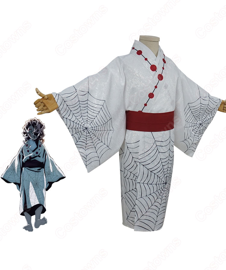 鬼滅 蜘蛛鬼 累(るい) 子供用 コスプレ衣装 『鬼滅の刃』(きめつのやいば) 下弦の伍 cosplay 仮装 変装-2