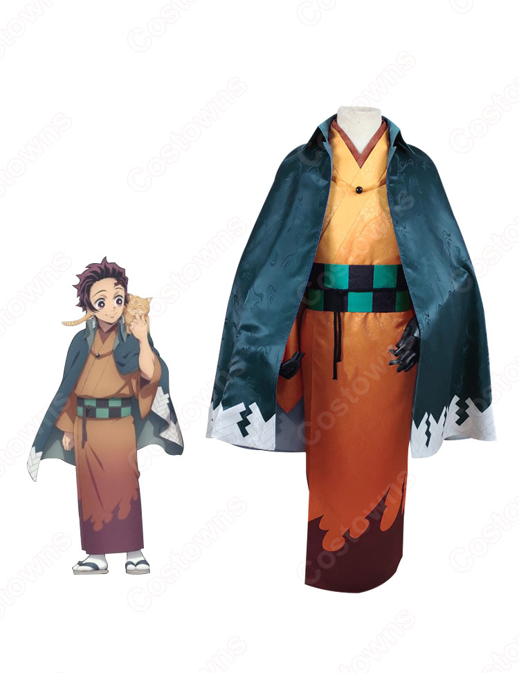 鬼滅の刃×ナンジャタウン ～猫との穏やかな日々～ 竈門炭治郎（かまどたんじろう） コスプレ衣装-1