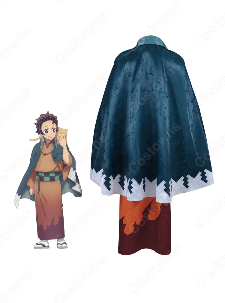 鬼滅の刃×ナンジャタウン ～猫との穏やかな日々～ 竈門炭治郎（かまどたんじろう） コスプレ衣装-3