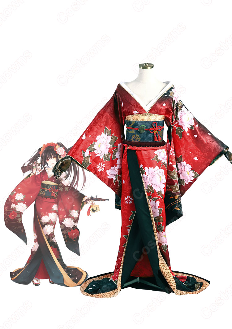 デアラ 時崎狂三(ときさきくるみ) 艶姿 着物 コスプレ衣装 『デート・ア・ライブ』 cosplay 仮装 変装-1