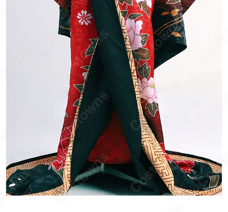 デアラ 時崎狂三(ときさきくるみ) 艶姿 着物 コスプレ衣装 『デート・ア・ライブ』 cosplay 仮装 変装-4