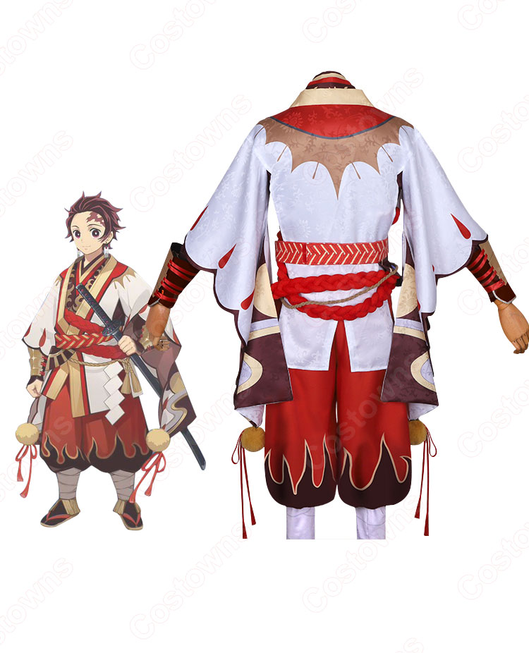 鬼滅 陰陽師 竈門炭治郎(かまどたんじろう) 兄長誓言 コスプレ衣装 『鬼滅の刃』(きめつのやいば) cosplay 仮装 変装-2