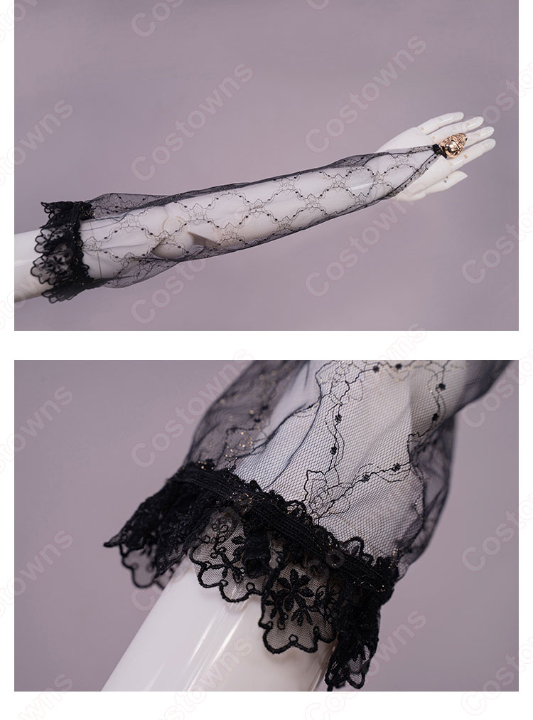 FGO エレシュキガル 花嫁 黒 コスプレ衣装 『Fate/Grand Order』（フェイト・グランドオーダー） ウェディングドレス cosplay 仮装 変装-19