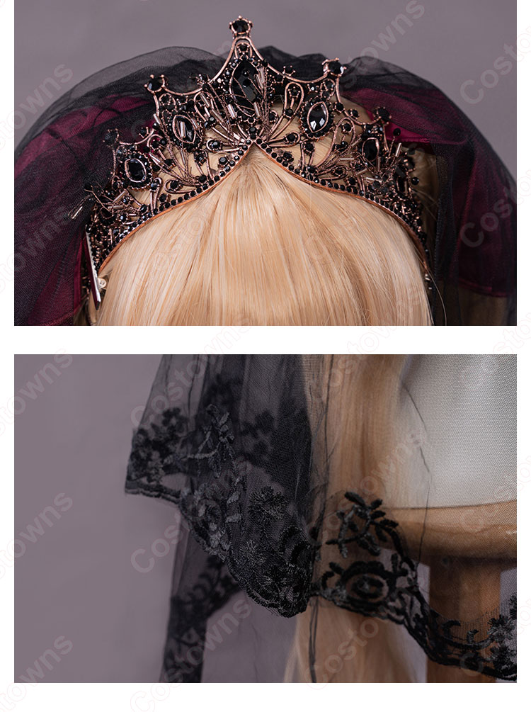 FGO エレシュキガル 花嫁 黒 コスプレ衣装 『Fate/Grand Order』（フェイト・グランドオーダー） ウェディングドレス cosplay 仮装 変装-31