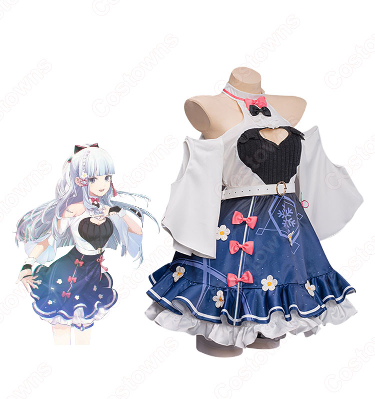 神里綾華(かみさとあやか) 音楽会 コスプレ衣装 『原神』(げんしん) cosplay 仮装 変装-3