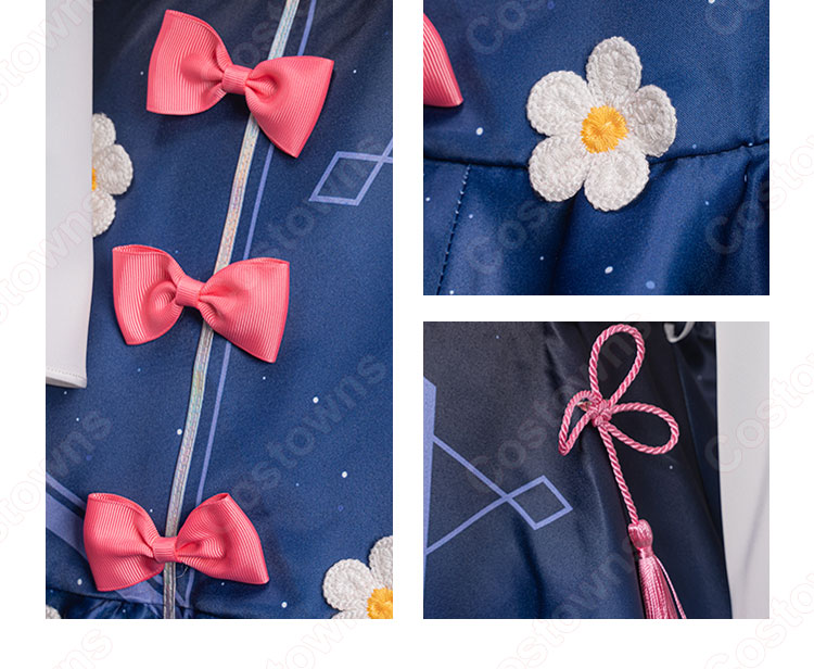 神里綾華(かみさとあやか) 音楽会 コスプレ衣装 『原神』(げんしん) cosplay 仮装 変装-8