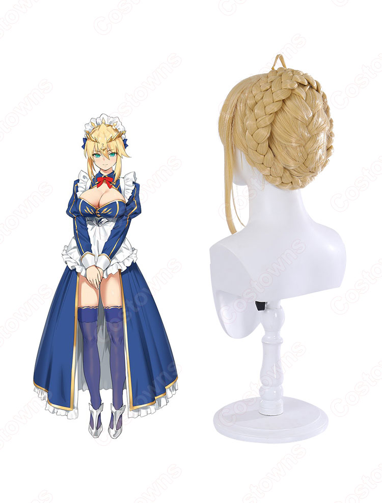 FGO アルトリア・ペンドラゴン（アーサー王） コスプレウィッグ 『Fate/Grand Order』（フェイト・グランドオーダー） 耐熱かつら  cosplay wig 通販 - Costowns