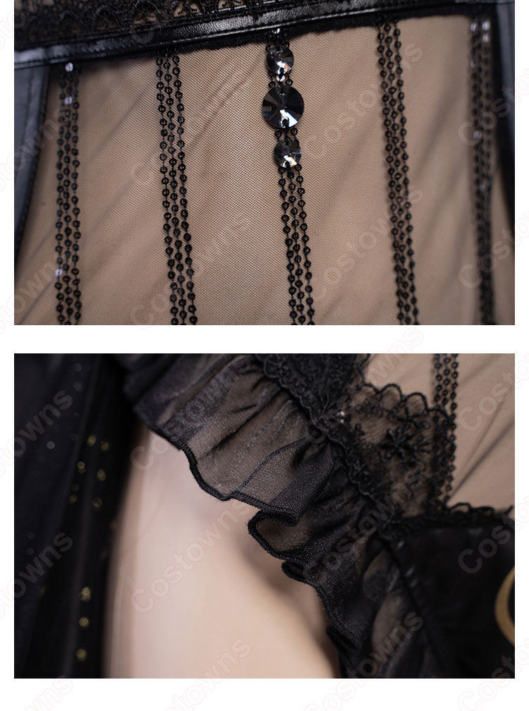 FGO エレシュキガル 花嫁 黒 コスプレ衣装 『Fate/Grand Order』（フェイト・グランドオーダー） ウェディングドレス cosplay 仮装 変装-14