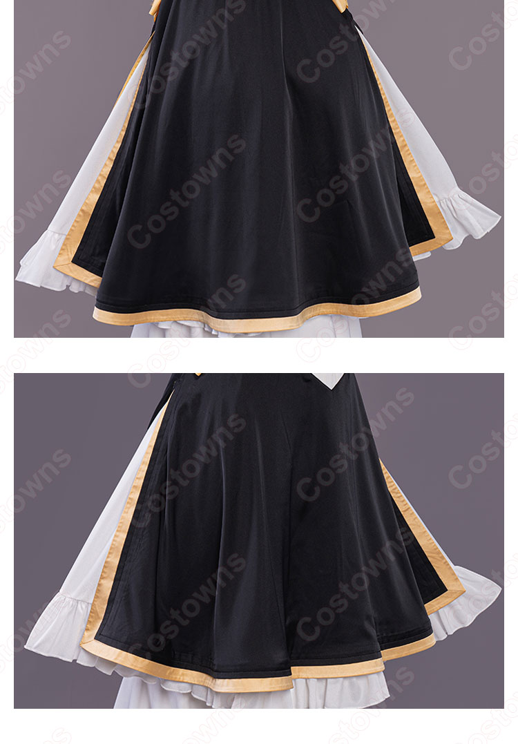 原神(げんしん) コンサート 香菱(シャンリン) コスプレ衣装 「GENSHIN CONCERT 2021『Melodies of an Endless Journey』」 黒ワンピース cosplay 仮装 変装-7