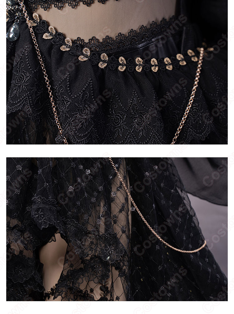 FGO エレシュキガル 花嫁 黒 コスプレ衣装 『Fate/Grand Order』（フェイト・グランドオーダー） ウェディングドレス cosplay 仮装 変装-11