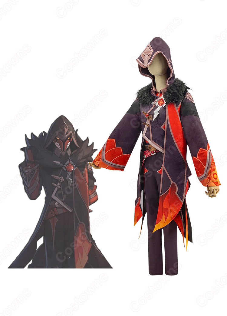 ファデュイ・デットエージェント・炎 雑魚敵 コスプレ衣装 『原神（げんしん）』 cosplay 仮装 変装-2