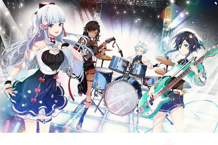 神里綾華(かみさとあやか) 音楽会 コスプレ衣装 『原神』(げんしん) cosplay 仮装 変装-1