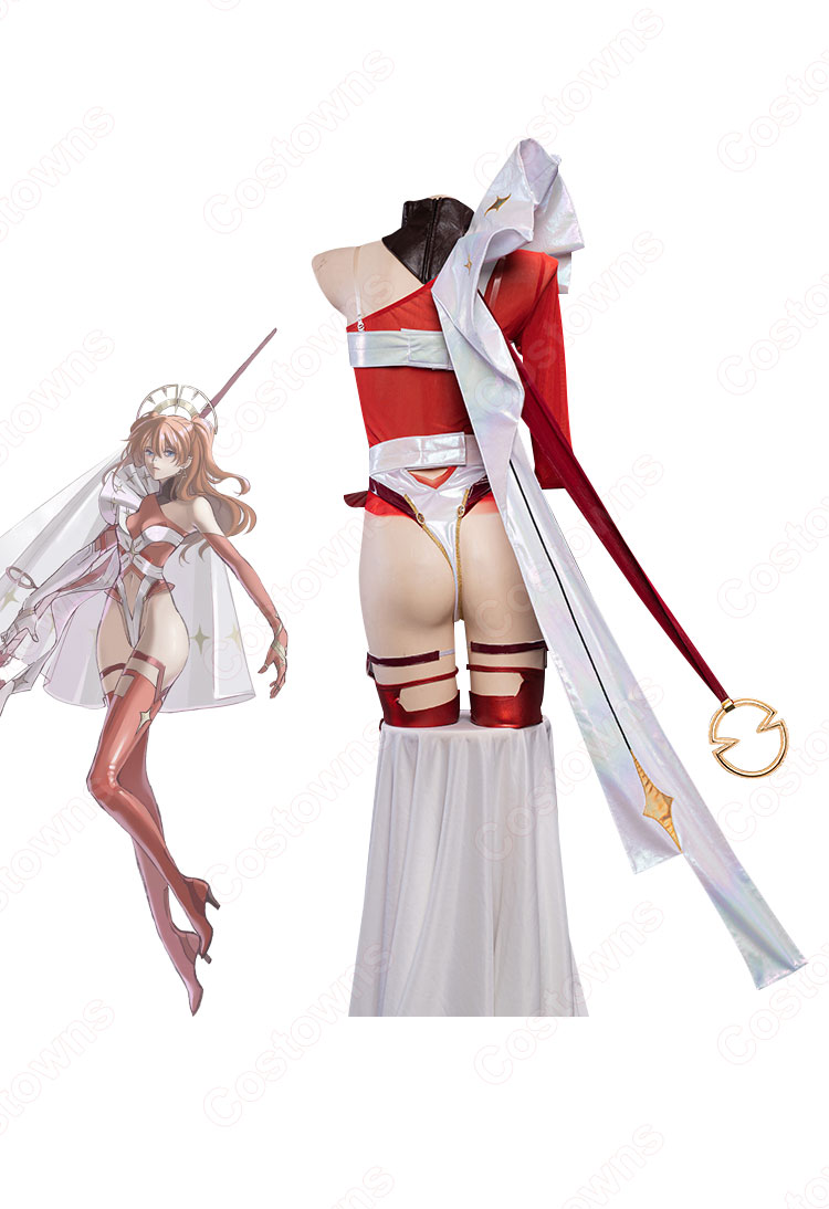 式波・アスカ・ラングレー 花嫁 ドレス コスプレ衣装-2