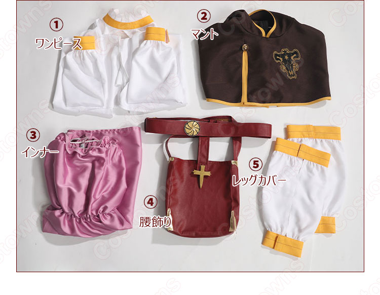 ノエル・シルヴァ コスプレ衣装 コスプレウィッグ 『ブラック・クローバー カルテットナイツ』 cosplay 仮装 変装-5