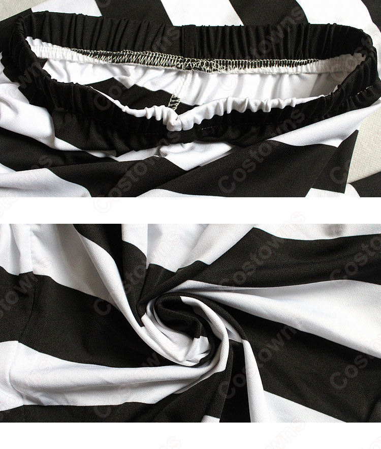 緑川花(みどりかわはな) 白木芽衣子(しらきめいこ) 女囚人服 コスプレ衣装『監獄学園』(プリズンスクール) cosplay 仮装 変装-6