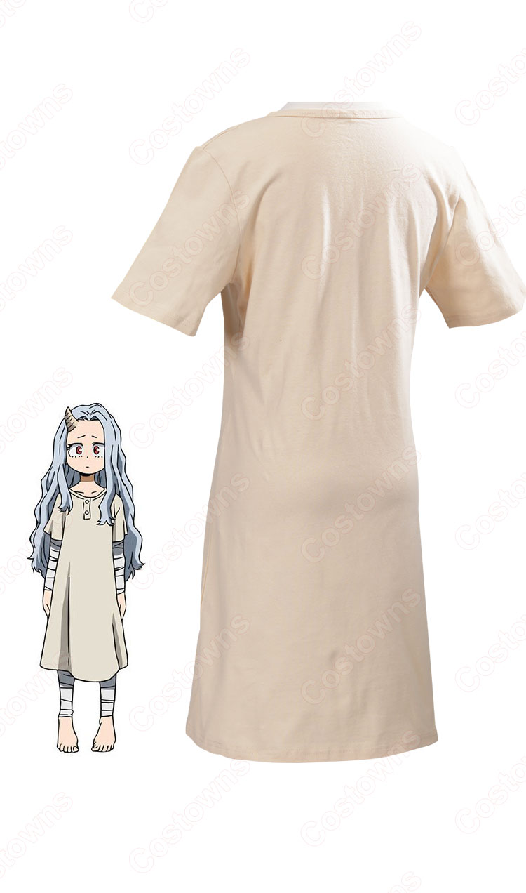 謎の少女・壊理(えり) コスプレ衣装 コスプレウィッグ 『僕のヒーローアカデミア』(ぼくのヒーローアカデミア) ワンピース cosplay 仮装 変装-3