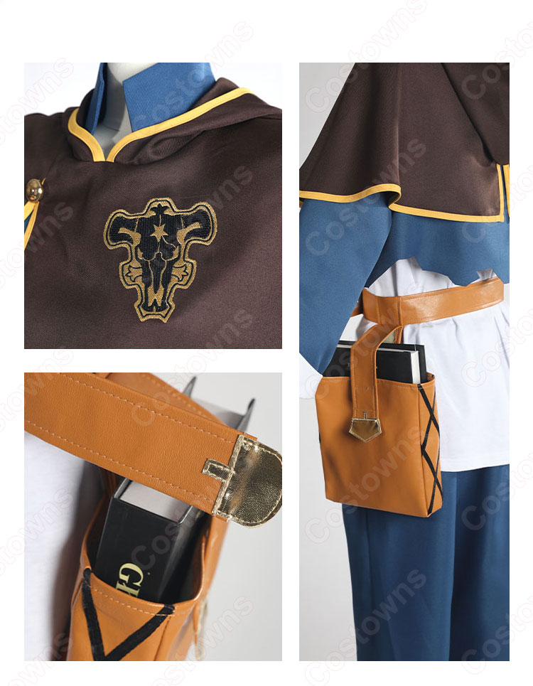 アスタ コスプレ衣装 コスプレウィッグ 『ブラッククローバー カルテットナイツ』 cosplay 仮装 変装-4