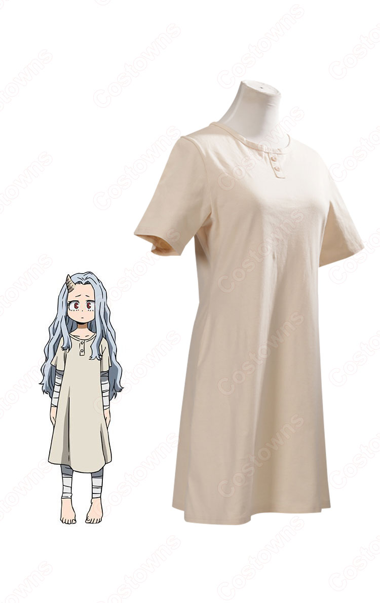 謎の少女・壊理(えり) コスプレ衣装 コスプレウィッグ 『僕のヒーローアカデミア』(ぼくのヒーローアカデミア) ワンピース cosplay 仮装 変装-2