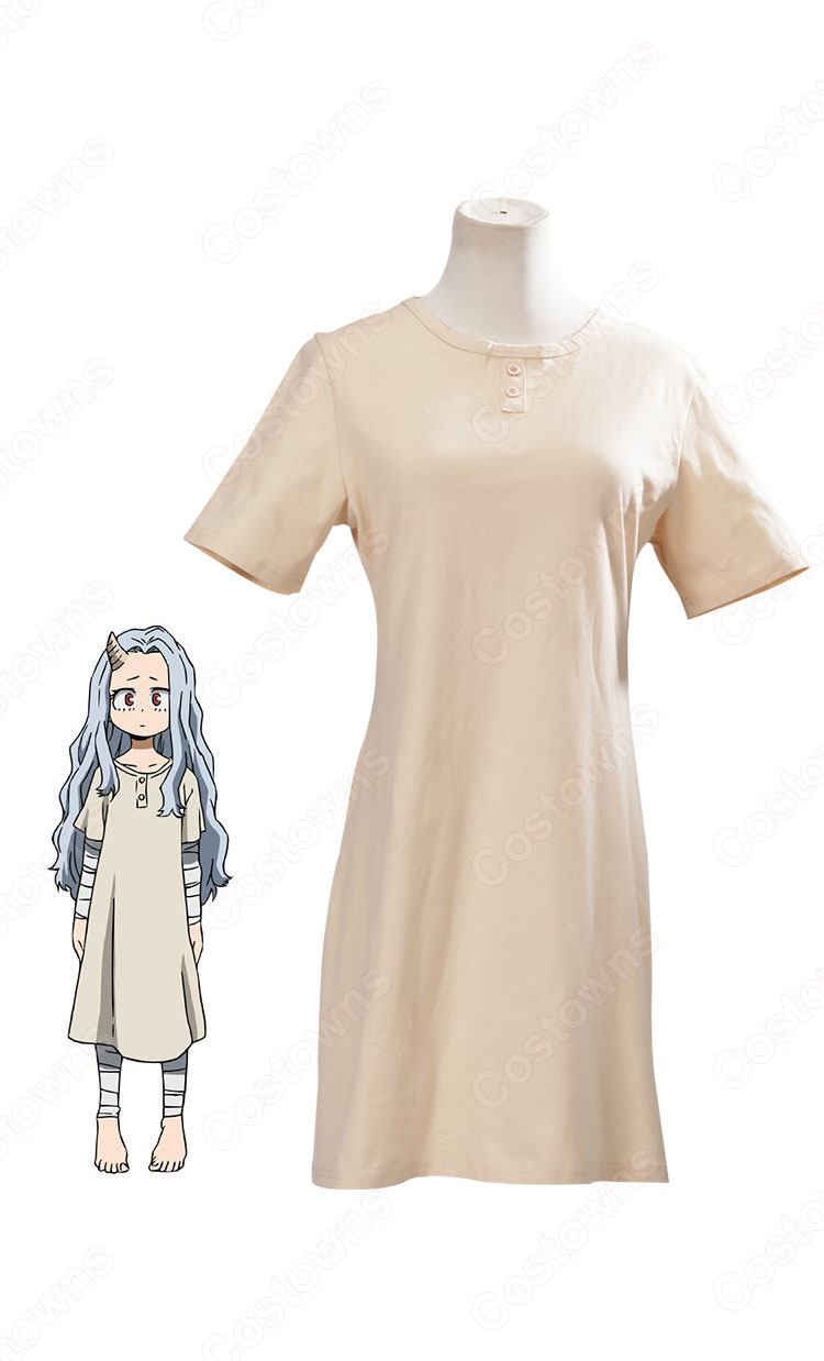 謎の少女・壊理(えり) コスプレ衣装 コスプレウィッグ 『僕のヒーローアカデミア』(ぼくのヒーローアカデミア) ワンピース cosplay 仮装 変装-1