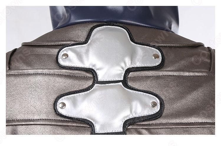 P5 坂本竜司(さかもとりゅうじ) 怪盗Ver. コスプレ衣装 『ペルソナ5』(ペルソナファイブ) 戦闘スタイル スカル 黒いライダースーツ cosplay 仮装 変装-5