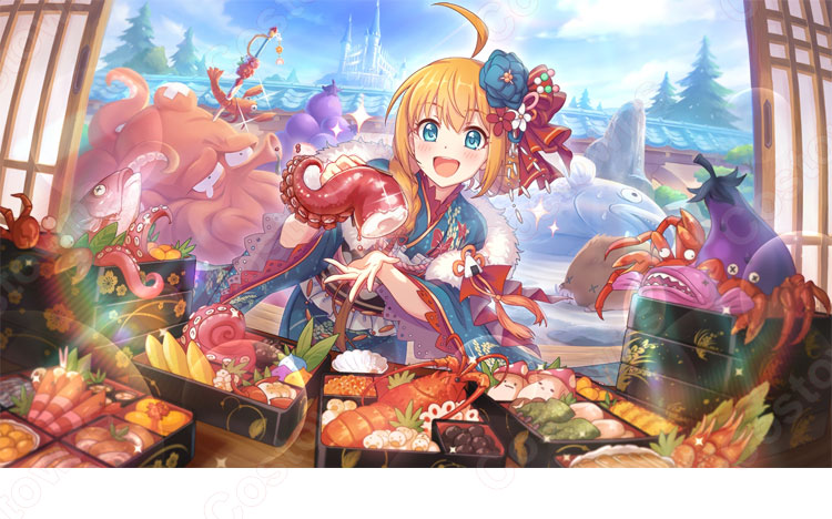 プリコネR 正月ペコリーヌ(ニューイヤー) 晴れ着 コスプレ衣装 『プリンセスコネクト!Re:Dive』 「新春グルメプリンセス! 一投にかけた乙女たち」 cosplay 仮装 変装-1