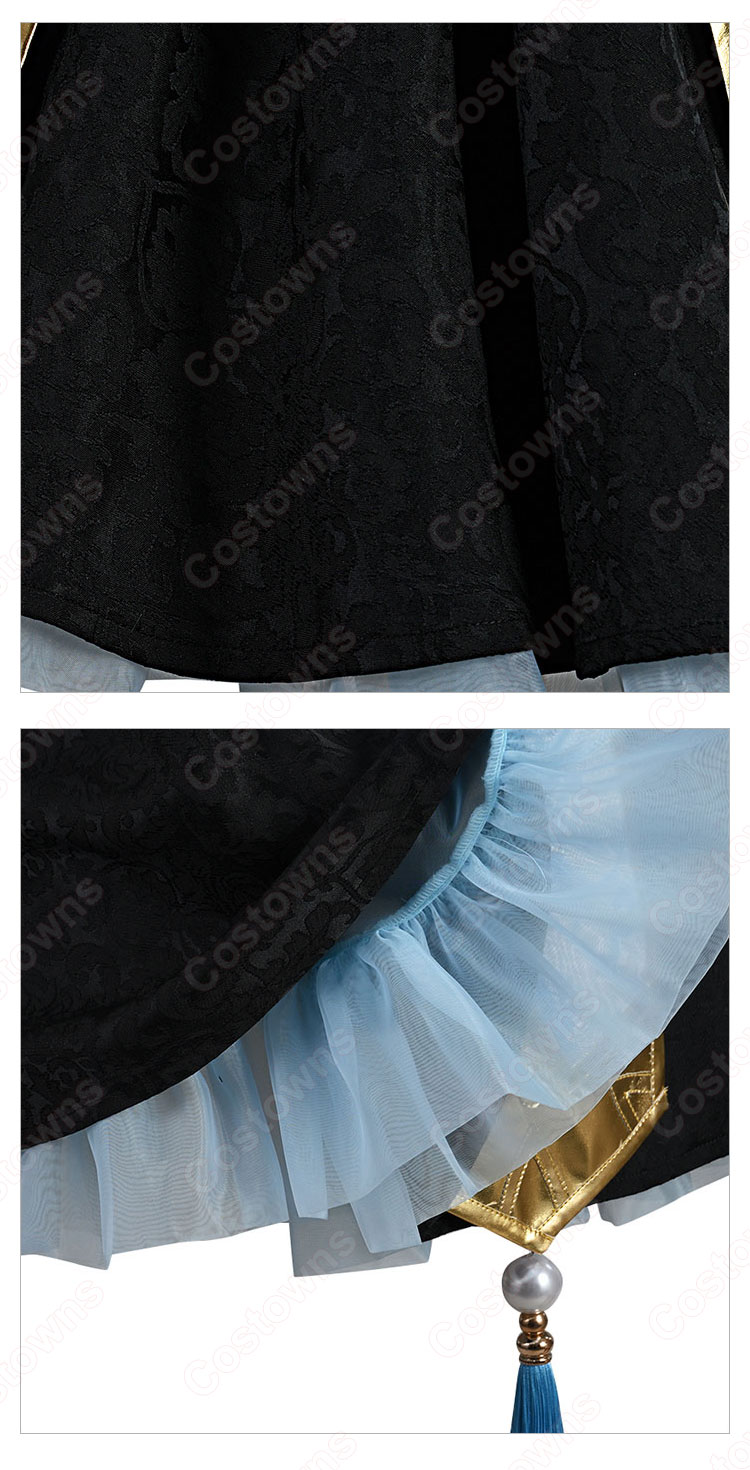 リゼロ レム 中華風ロリータ(Qilolita・チィロリータ) ドレス コスプレ衣装 『Re:ゼロから始める異世界生活』(リ・ゼロからはじめるいせかいせいかつ) チャイナドレス cosplay 仮装 変装-6