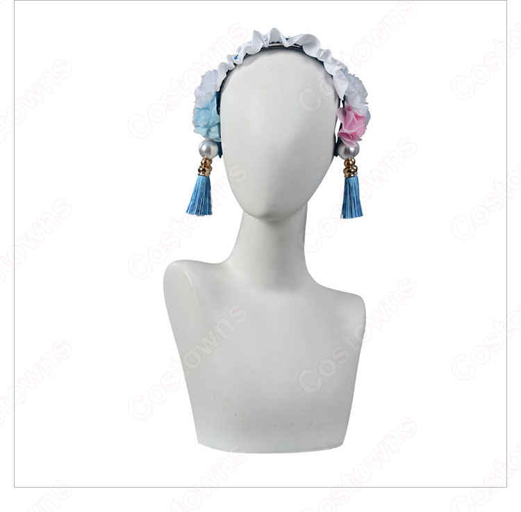 リゼロ レム 中華風ロリータ(Qilolita・チィロリータ) ドレス コスプレ衣装 『Re:ゼロから始める異世界生活』(リ・ゼロからはじめるいせかいせいかつ) チャイナドレス cosplay 仮装 変装-8