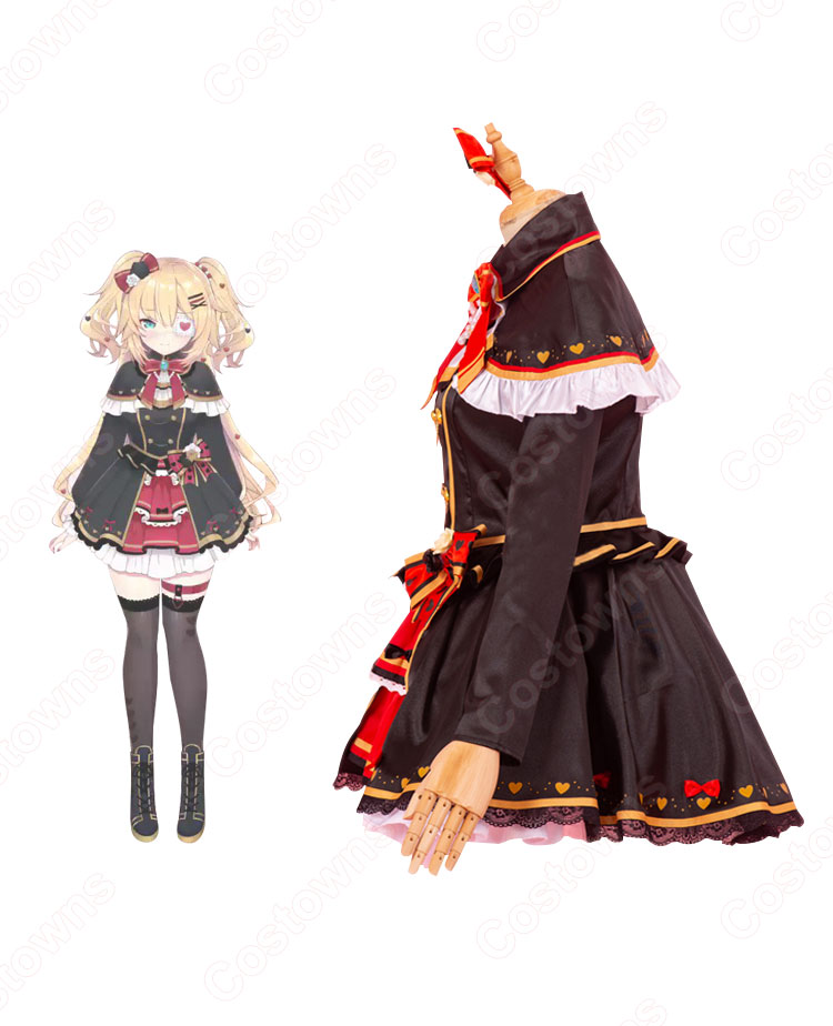 ホロライブ 赤井はあと ゴスロリ コスプレ衣装 ホロライブプロダクション バーチャルアイドル はあちゃま新衣装-3