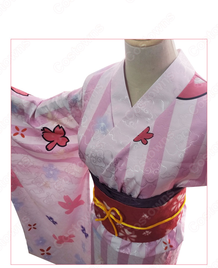 アズレン ロイヤル ジュノー（HMS Juno） ちょっと美味しい日 浴衣 コスプレ衣装 『アズールレーン』 駆逐艦 cosplay 仮装 変装-4