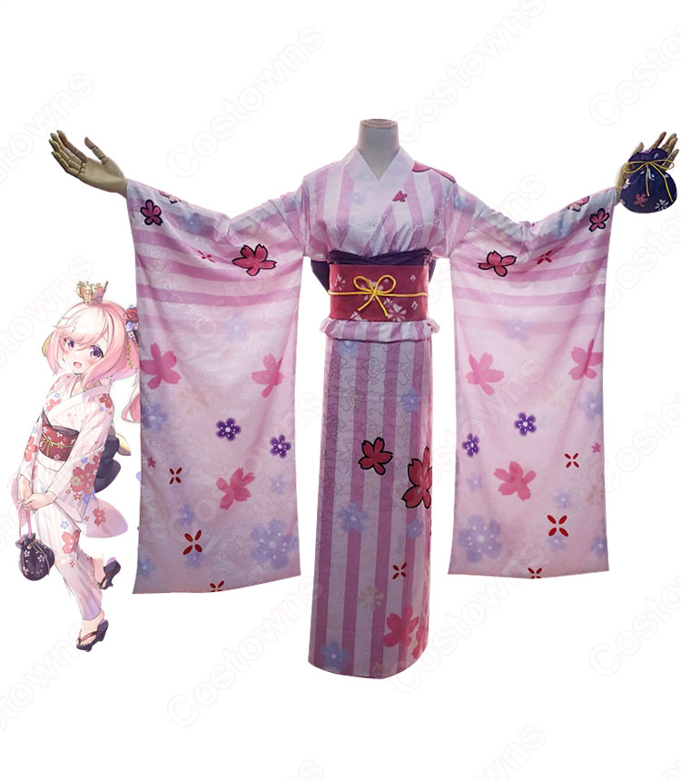 アズレン ロイヤル ジュノー（HMS Juno） ちょっと美味しい日 浴衣 コスプレ衣装 『アズールレーン』 駆逐艦 cosplay 仮装 変装-2