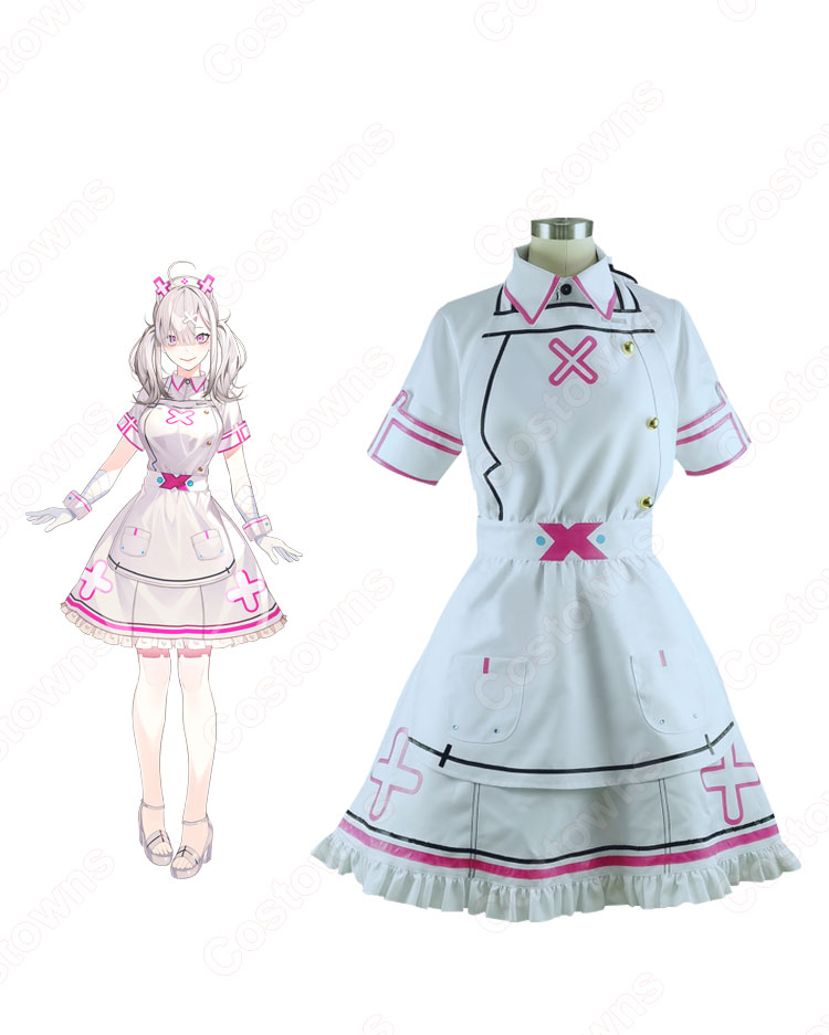 【当日発送】にじさんじ 健屋花那 ナース　コスプレ 衣装 新品未使用　Mサイズ Vtuber 健屋花那 (すこやかな) コスプレ衣装 『にじさんじ
