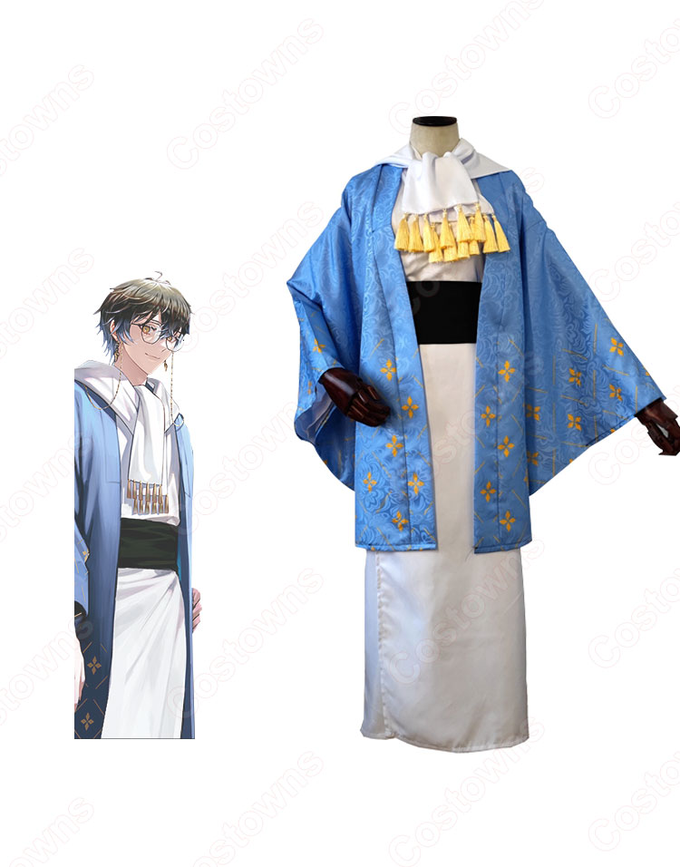 にじさんじ Ike Eveland (アイク・イーヴランド) 新年 和服 コスプレ衣装 Vtuber 「ニューイヤーボイス2022」バーチャルライバー 衣装 cosplay 仮装 変装-3