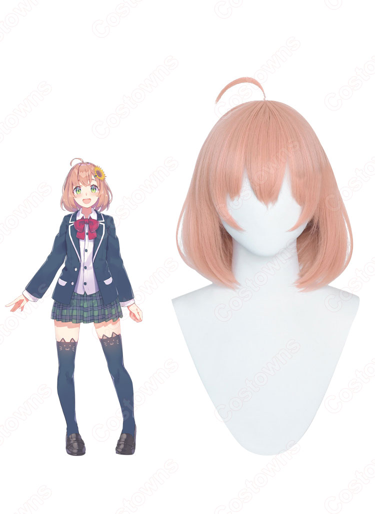 にじさんじ 本間ひまわり(ほんまひまわり) コスプレウィッグ バーチャルアイドル 耐熱かつら cosplay wig 通販-1