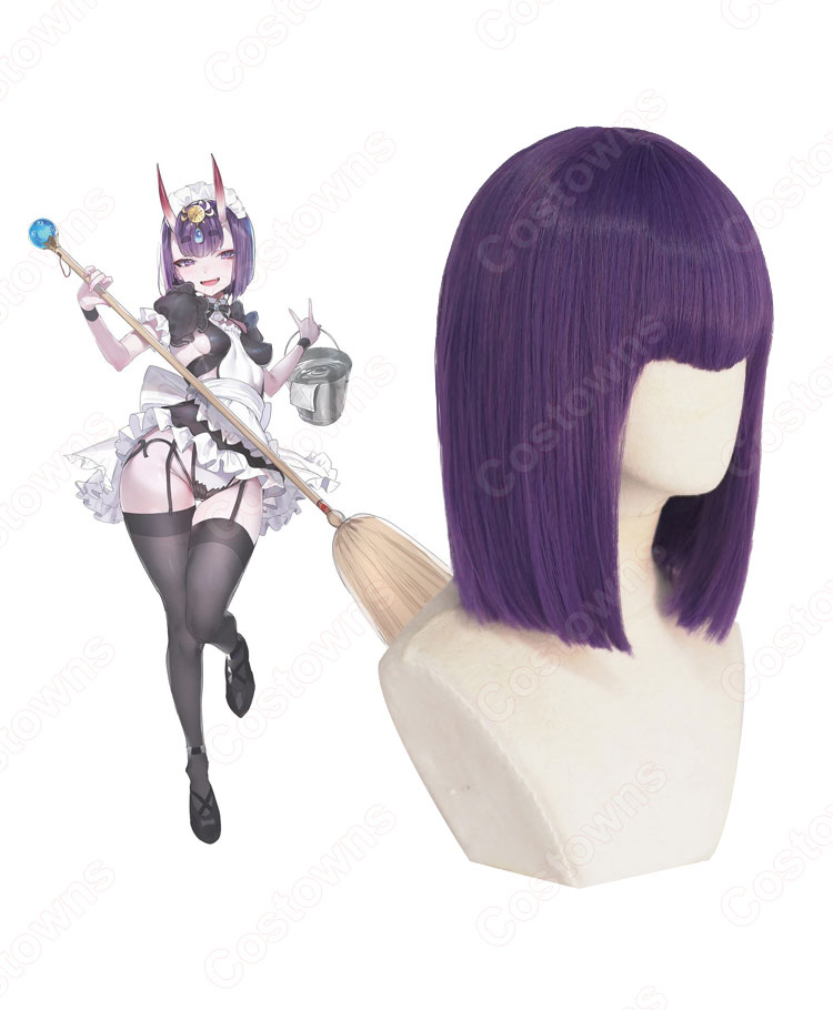 FGO 酒呑童子(しゅてんどうじ) コスプレウィッグ『Fate/Grand Order』(フェイト・グランドオーダー) 耐熱かつら cosplay wig 通販-2