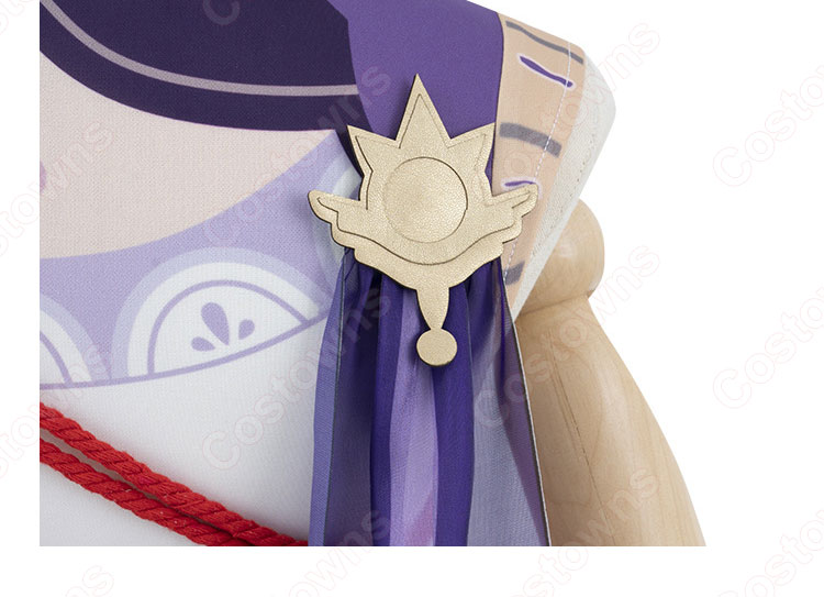 薄櫻が綻ぶ時 雷電将軍(らいでんしょうぐん) 禍津御建鳴神命 コスプレ衣装 『原神』(げんしん) 夢想楽土の結末 cosplay 仮装 変装-7