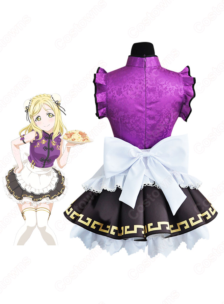 小原鞠莉(おはらまり)チャイナドレス編 覚醒前 コスプレ衣装 『ラブライブ!シリーズ』 チャイナドレス cosplay 仮装 変装-3