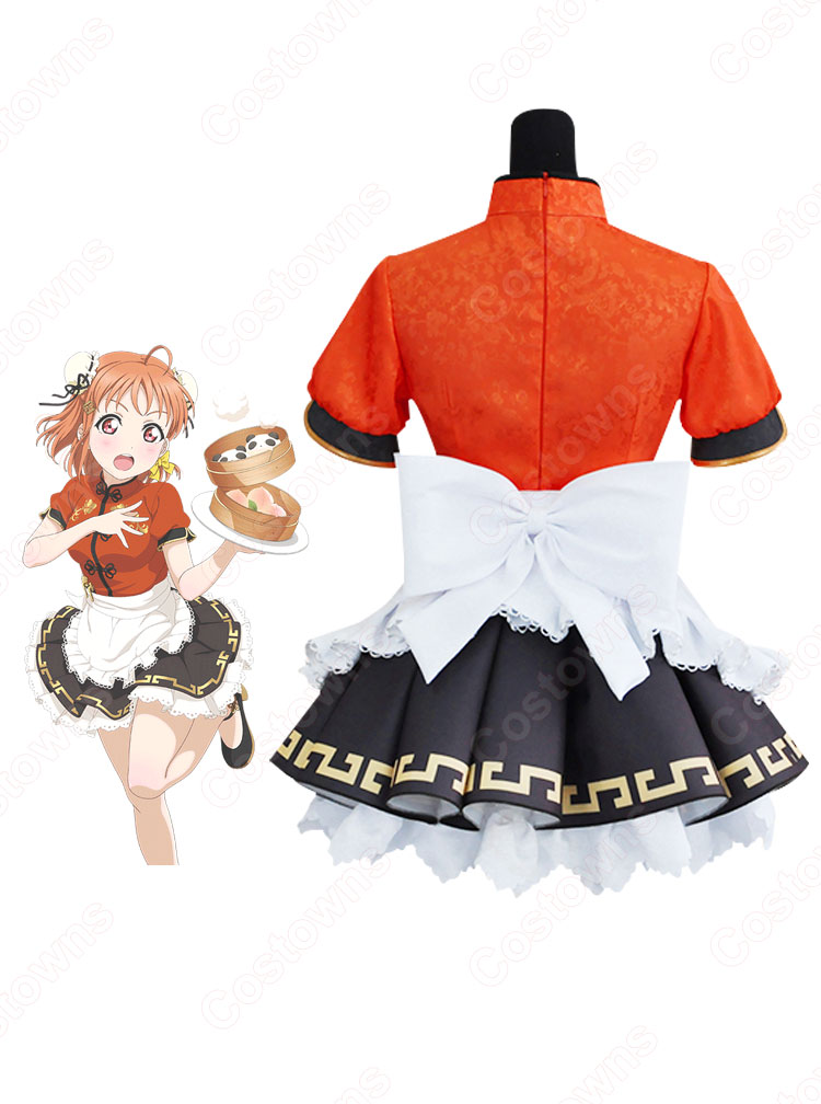 高海千歌（たかみちか）チャイナドレス編 伝説のみかん饅頭 覚醒前 コスプレ衣装 『ラブライブ！シリーズ』 チャイナドレス cosplay 仮装 変装-3