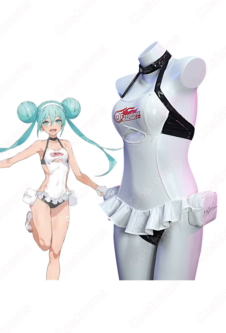 初音ミク レーシングミク 2022 Tropical Maid 夏 水着 コスプレ衣装-2