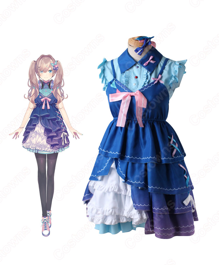 VTuber 鈴原るる(すずはらるる) 新衣装 コスプレ衣装 『にじさん