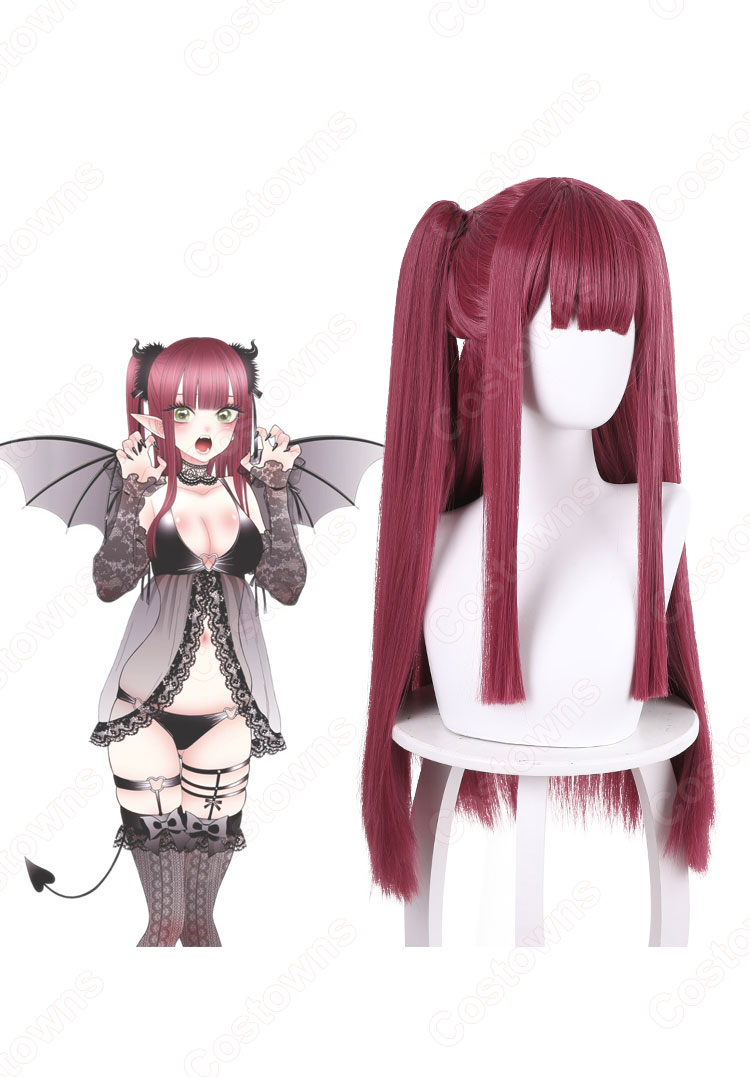 着せ恋 喜多川海夢(きたがわまりん) サキュバス リズ/小悪魔 コスプレウィッグ 『その着せ替え人形は恋をする』 耐熱かつら cosplay wig 通販-1