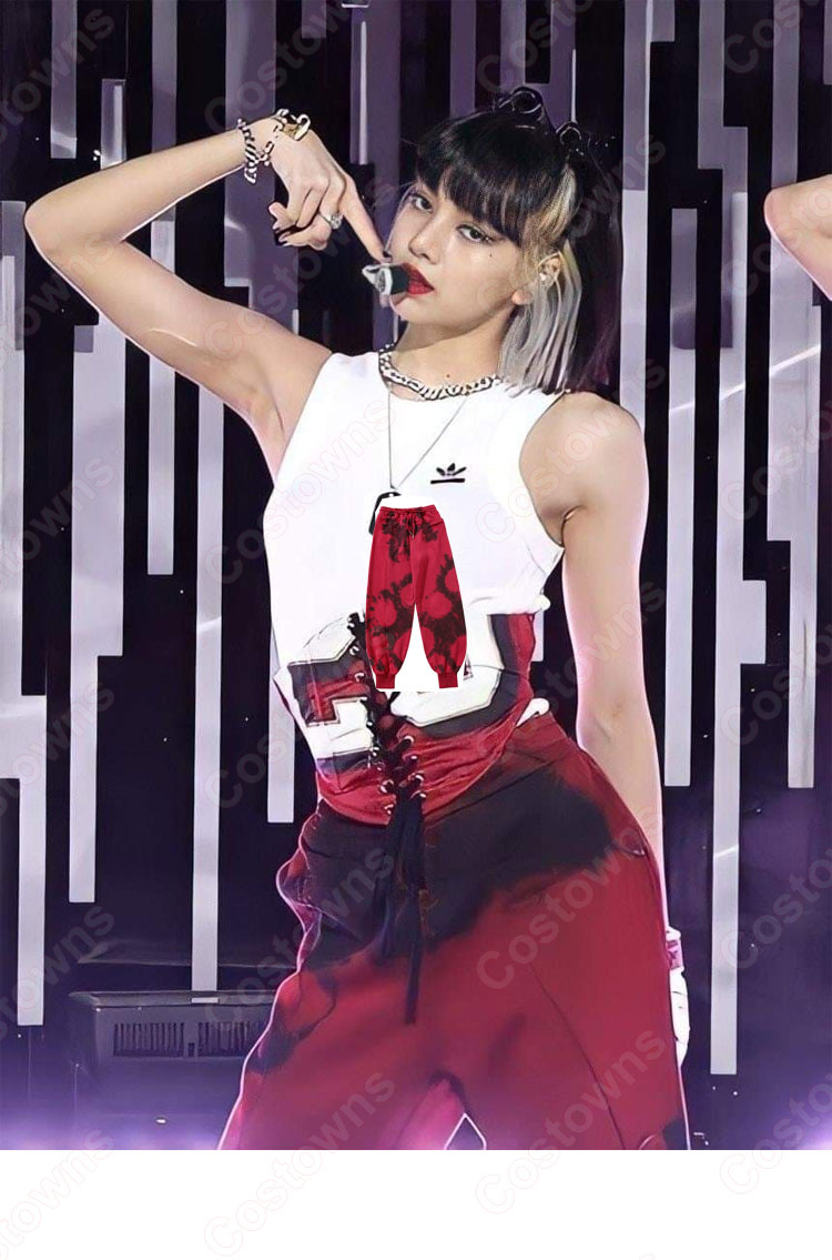 LiSA 衣装 通販 「BLACKPINK - ‘Pretty Savage’ 1011 SBS Inkigayo」 アイドル服 ステージ服 MVダンス服-3