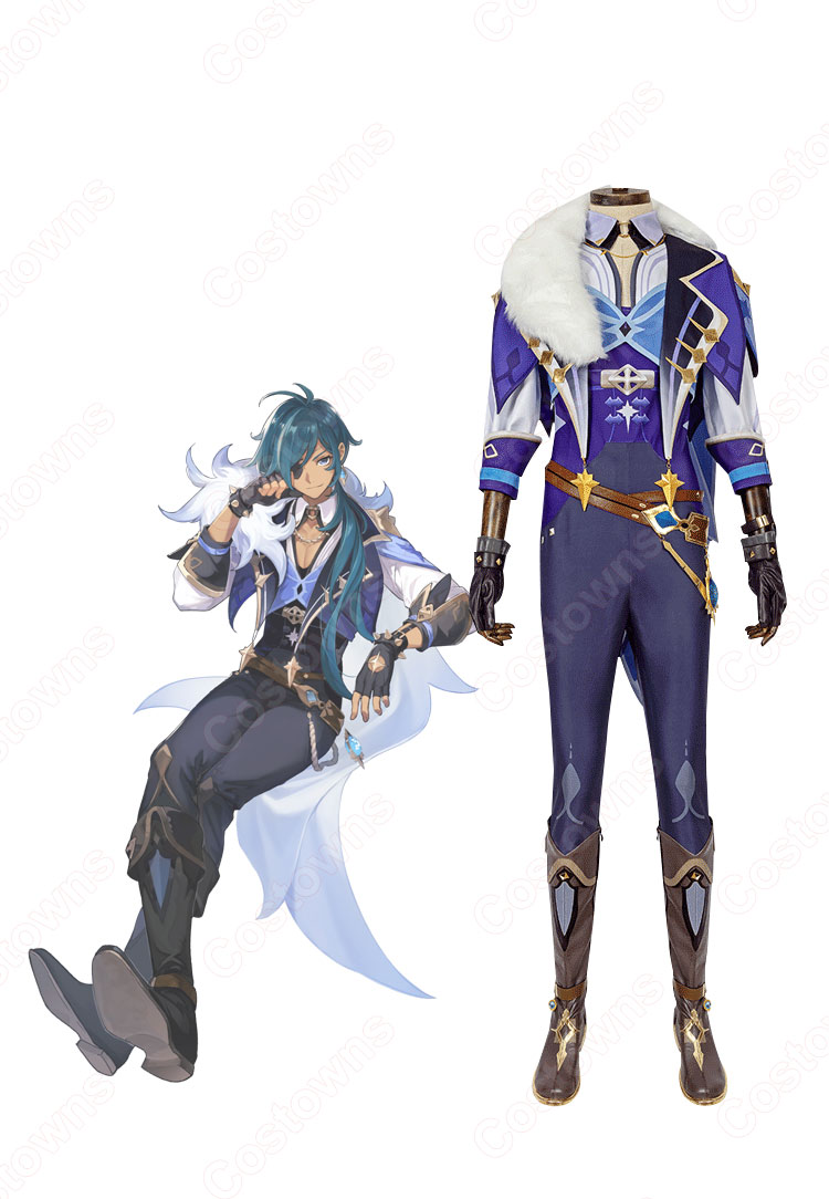 ガイア・アルベリヒ コスプレ衣装 『原神』(げんしん) 西風騎士団騎兵隊隊長 cosplay 仮装 変装-1