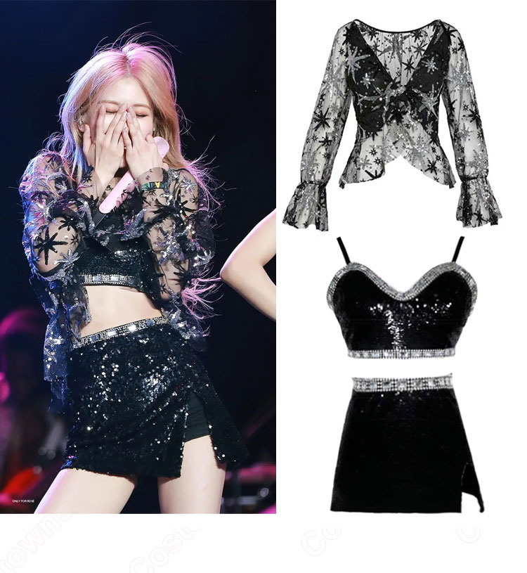 BLACKPINK ロゼ (ROSÉ) 衣装 通販 「Kill This Love Live at Coachella 2019」 ステージ服 MVダンス服-6